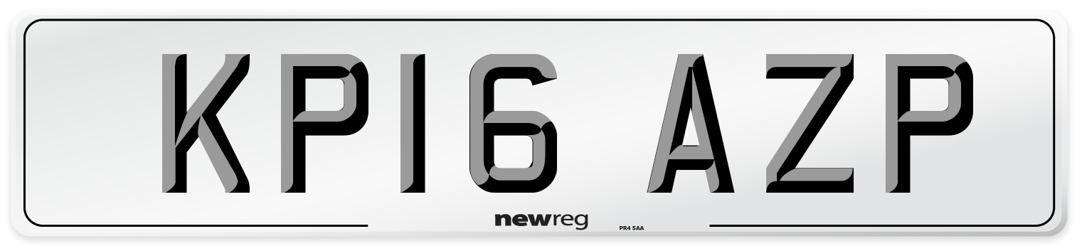 KP16 AZP Number Plate from New Reg